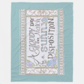 Een Sunny Disposition Fleece Deken (Zee Foam) (Voorkant)