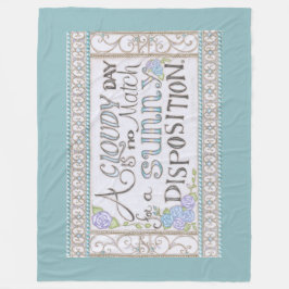 Een Sunny Disposition Fleece Deken (Zee Foam)
