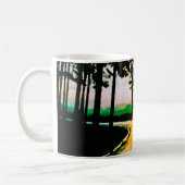 EEN SUNNY FORESTED ROAD WATERVERF KARAKTER KOFFIEMOK (Links)