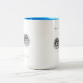 Een super-intelligente schattige elvin tweekleurige koffiemok (Center)