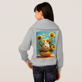 Een super schattige zonnebloem egel, onechte motor (Achterkant volledig)