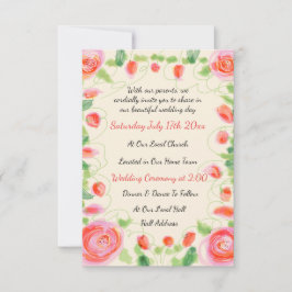 Een super zoete mini trouw uitnodiging