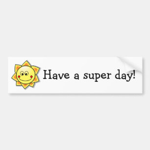 Een superdag! bumpersticker