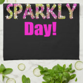 Een superfeestdag! theedoek (Gevouwen)