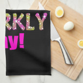 Een superfeestdag! theedoek (Quarter Fold)