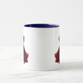 Een superheld aap met haar cape. mok (Midden)