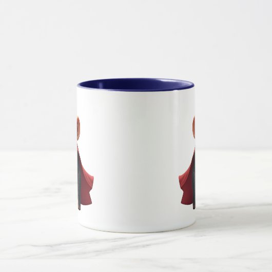 Een superheld aap met haar cape. mok (Midden)