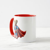 Een superheld beer met een pluche. mok (Voorkant links)