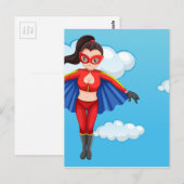 Een superheld briefkaart (Voorkant / Achterkant)