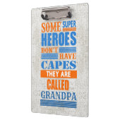 Een superheld heeft geen cape - GRANDPA veranderen Klembord (Links)