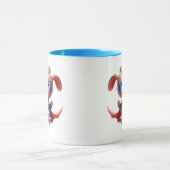 Een superheld konijn met zijn schild. mok (Midden)