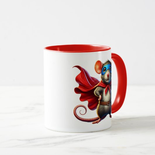 Een superheld muis. mok (Voorkant rechts)