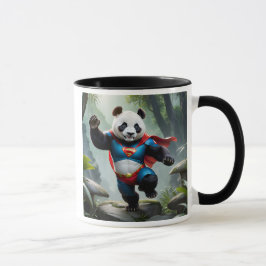 Een superheld panda. mok