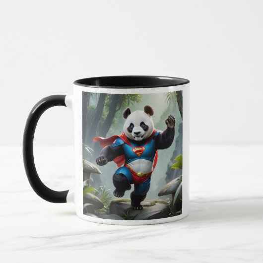 Een superheld panda. mok (Links)