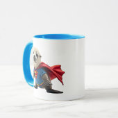 Een superheld zeehondenjongen. mok (Voorkant links)