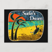 Een surferdroom briefkaart (Voorkant)