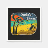 Een surferdroom servet (Voorkant)