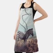 Een surrealistisch afbeelding van een zebra en twe schort (Insitu)