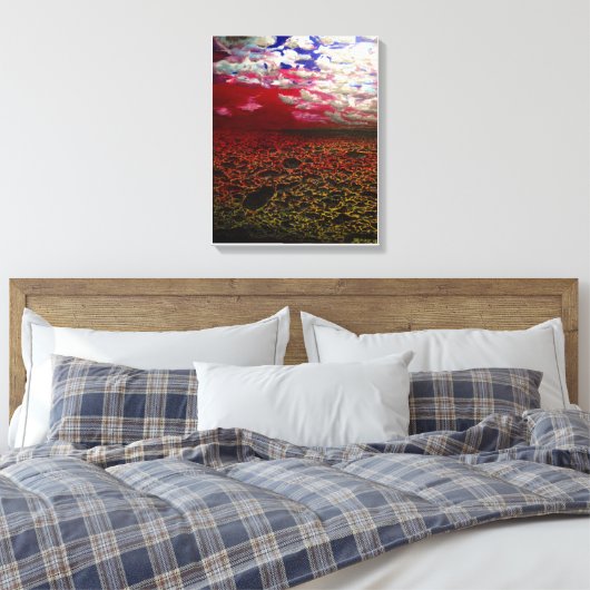 Een surrealistisch kunstwerk canvas afdruk (Insitu (Slaapkamer))