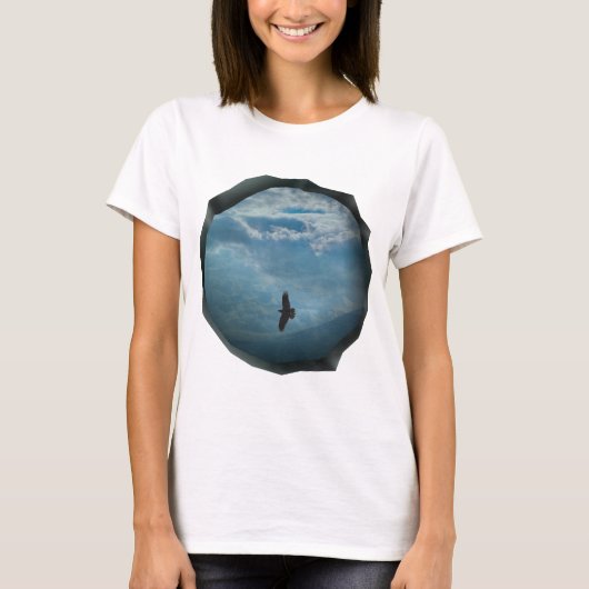 Een surrealistisch stuk van Sky Graphic T-shirt (Voorkant)