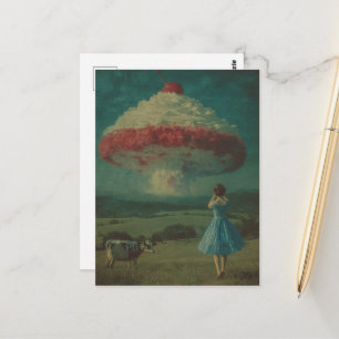 Een Surrealistische Geklopte Dessert Explosie in d Briefkaart