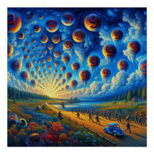 Een surrealistische reis door beeld en geluid perfect poster