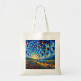 Een surrealistische reis door beeld en geluid tote bag