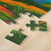Een surreel landschap legpuzzel (Zijkant)