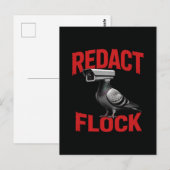 Een surreële bewakingscamera duif redactie briefkaart (Voorkant / Achterkant)