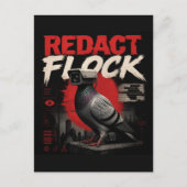 Een surreële bewakingscamera duif redactie kudde briefkaart (Voorkant)
