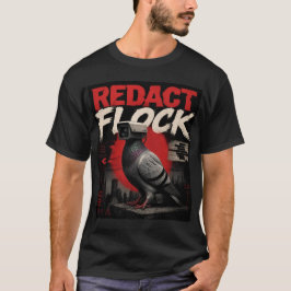Een surreële bewakingscamera duif redactie kudde t-shirt