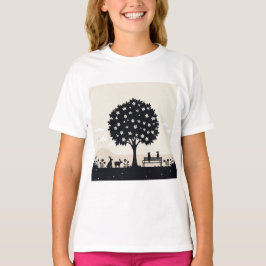Een surreële en kalme scène in de natuur t-shirt
