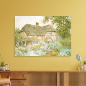 Een Surrey Cottage Canvas Afdruk (Insitu (Woonkamer))
