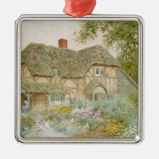 Een Surrey Cottage Metalen Ornament (Voorkant)