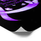 Een Survivor Fibromyalgie Bewustzijn Vlinder 1 Poster (Hoek)
