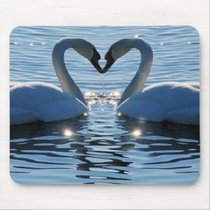 Een Swan Heart Kiss, Reflections of Love Muismat
