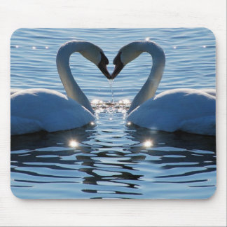 Een Swan Heart Kiss, Reflections of Love Muismat