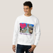 Een sweatshirt. Fijne Valentijnsdag. doe/merm Trui (Voorkant volledig)