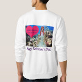 Een sweatshirt. Fijne Valentijnsdag. doe/merm Trui (Achterkant)