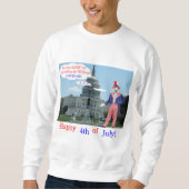 Een sweatshirt. Gelukkige 4e. rat/unclesam Trui (Voorkant)