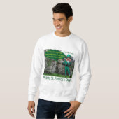 Een sweatshirt. Gelukkige St. Patrick's Day. Iers Trui (Voorkant volledig)