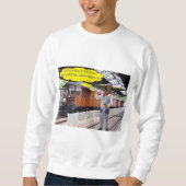 Een sweatshirt. Gelukkige Vaderdag. koe/gedrag Trui (Voorkant)