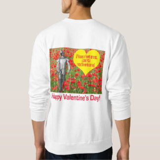 Een sweatshirt. Gelukkige Valentijnsdag. zwarte we Trui