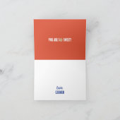 Een Sweet Boy Cookie eerste verjaardag Bedankkaart (Binnen)