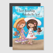 Een Sweet Friendship Magnet Card (Voorkant / Achterkant)