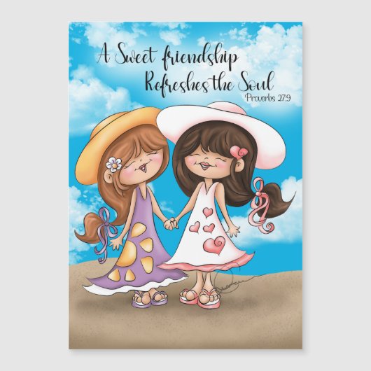Een Sweet Friendship Magnet Card (Voorkant)