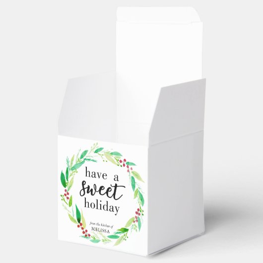 Een Sweet Holiday met kerstcadeautjes Bedankdoosjes (Geopend)