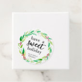 Een Sweet Holiday met kerstcadeautjes Bedankjes Labels (In situ)