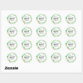 Een Sweet Holiday met kerstcadeautjes Ronde Sticker (Vel)