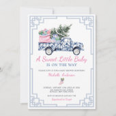 Een Sweet Little Baby Winter Chinoiserie Baby show Kaart (Voorkant)